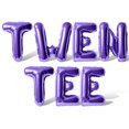thumbnail image 1 of Letter Balloons - TWEN TEE 16" Inch Alphabet Letters Foil Mylar Balloon 20th Birthday Party Banner (Purple), 1 of 5