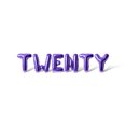 thumbnail image 1 of Letter Balloons - TWENTY 16" Inch Alphabet Letters Foil Mylar Balloon Birthday Party Banner (Purple), 1 of 5
