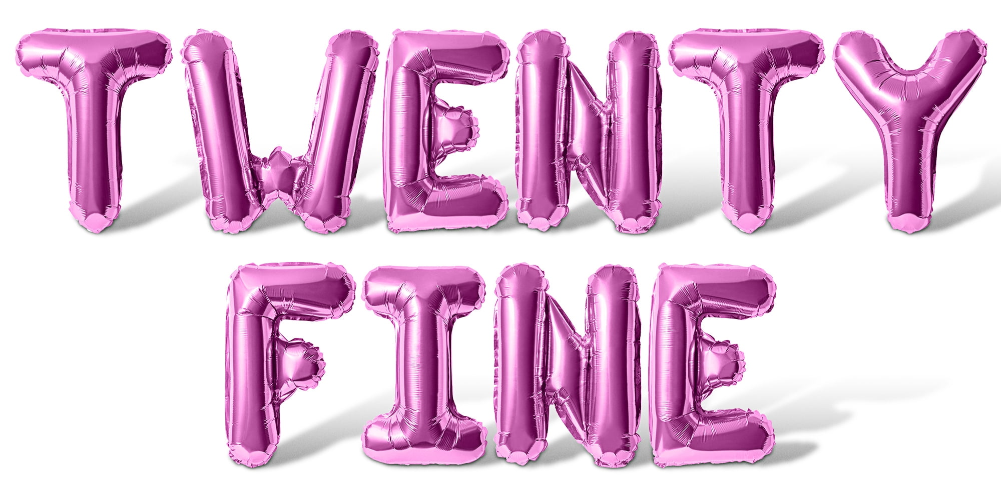 Letter Balloons - TWENTY FINE 16