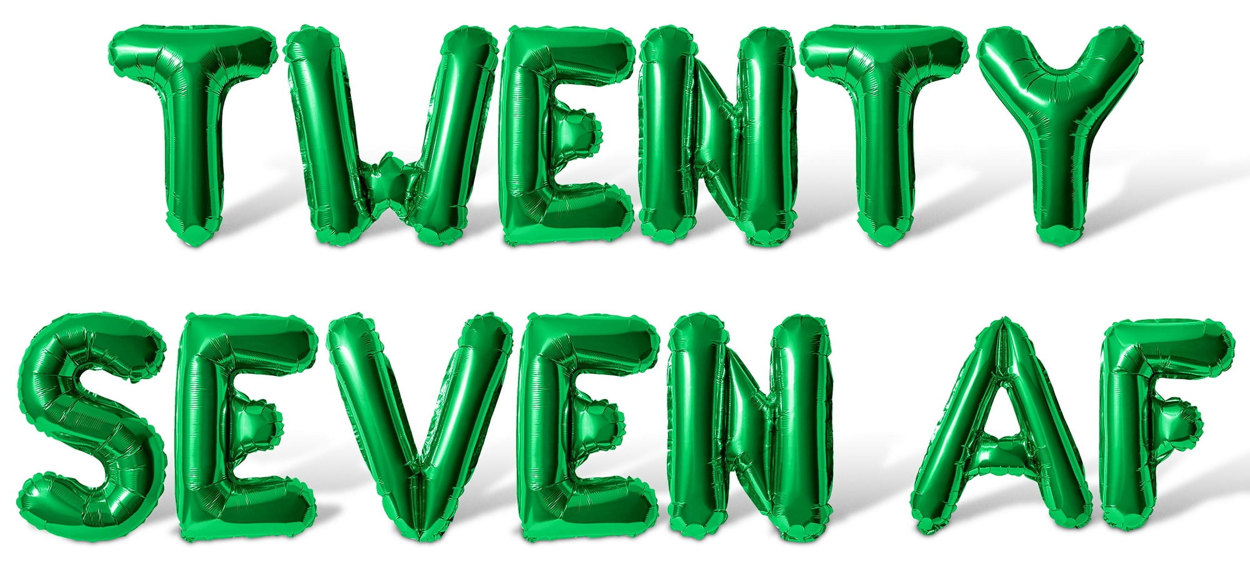 Letter Balloons - TWENTY SEVEN AF 16