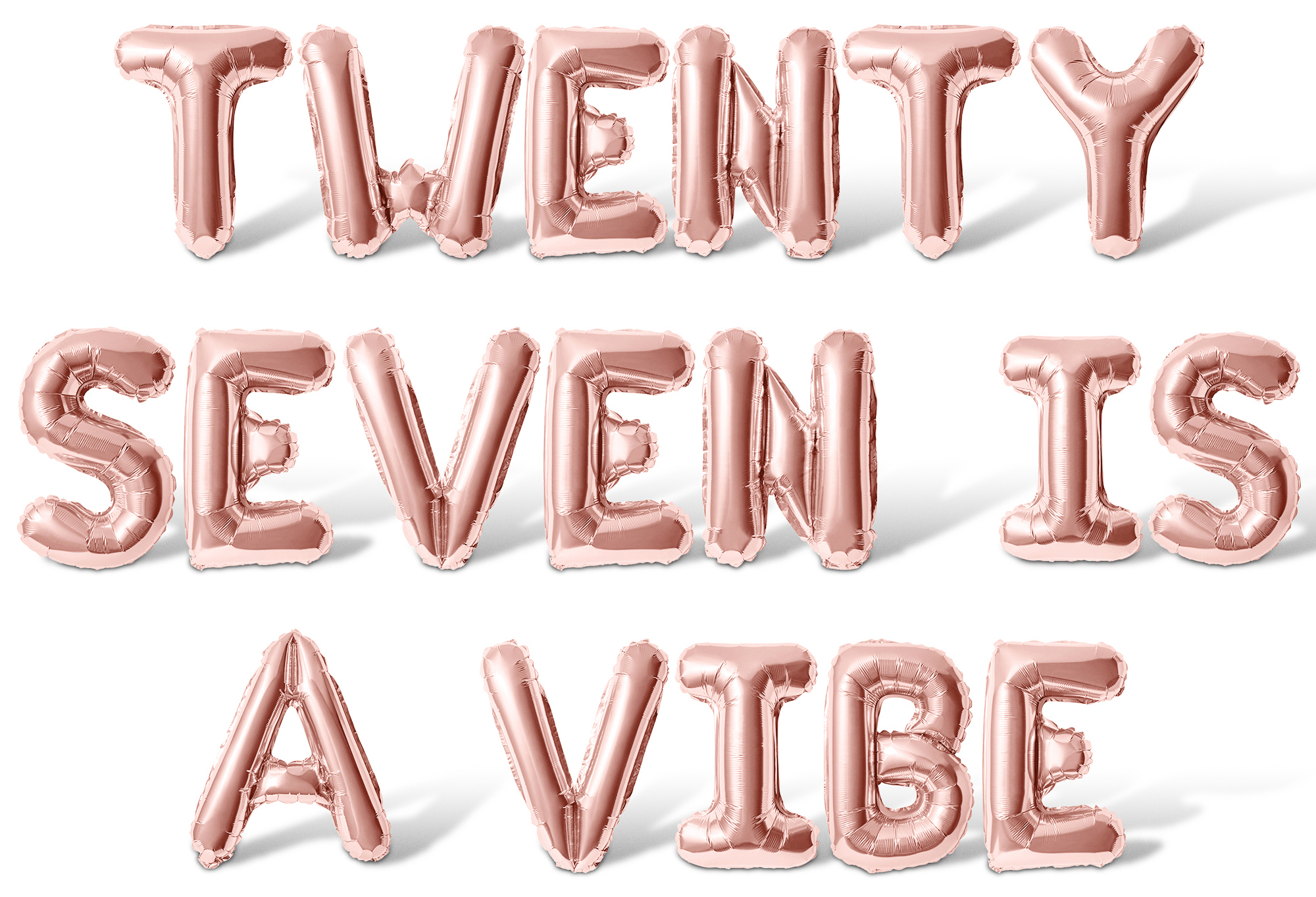 Letter Balloons - TWENTY SEVEN IS A VIBE 16