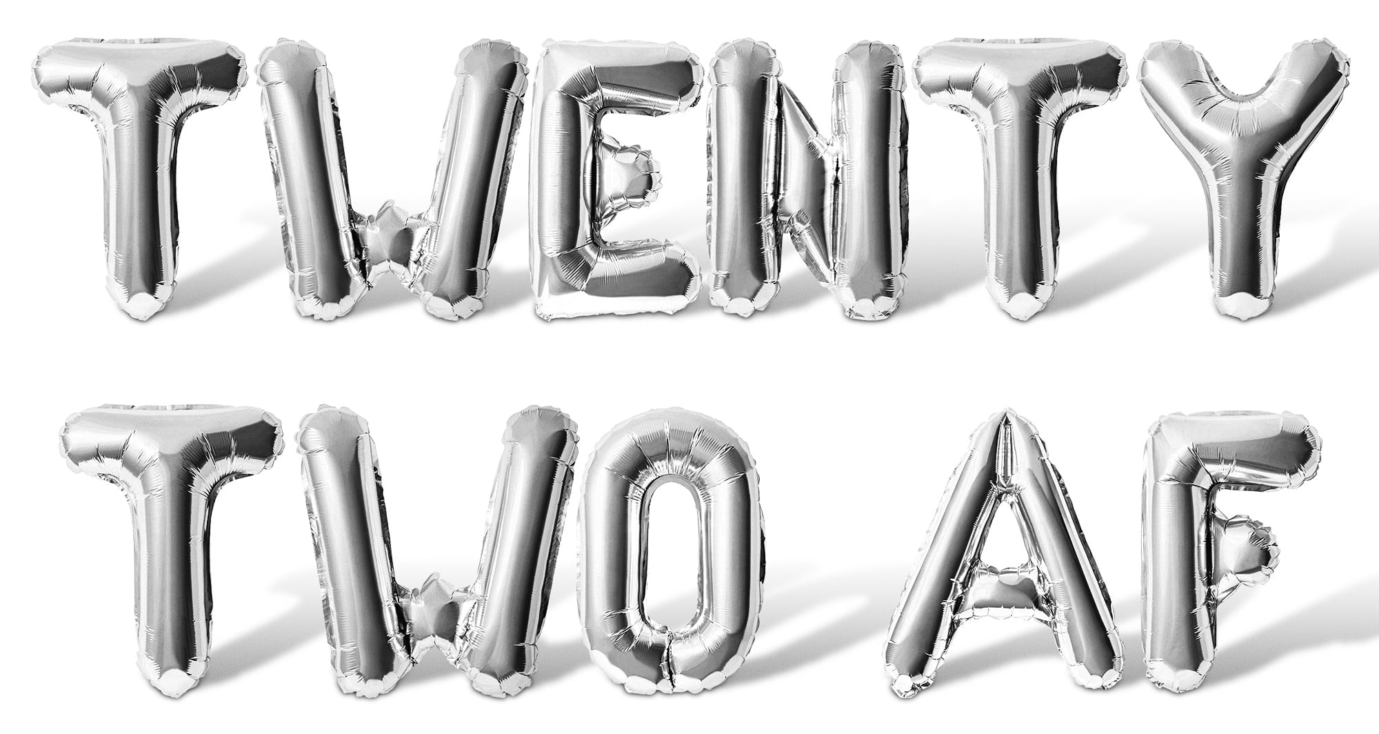 Letter Balloons - TWENTY TWO AF 16