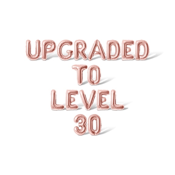 Letter Balloons - UPGRADED TO LEVEL 30 16" Inch Alphabet Letters Foil Mylar Balloon Birthday Party Banner (Rose Gold)