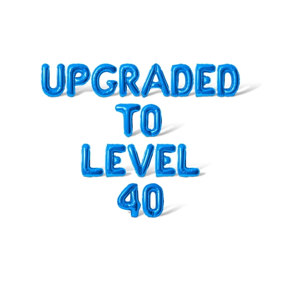 Letter Balloons - UPGRADED TO LEVEL 40 16" Inch Alphabet Letters Foil Mylar Balloon Birthday Party Banner (Blue)