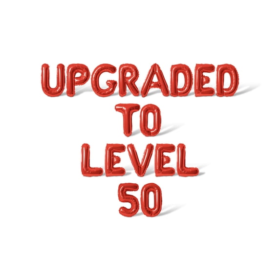 Letter Balloons - UPGRADED TO LEVEL 50 16" Inch Alphabet Letters Foil Mylar Balloon Birthday Party Banner (Red)
