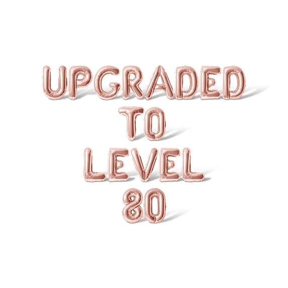 Letter Balloons - UPGRADED TO LEVEL 80 16" Inch Alphabet Letters Foil Mylar Balloon Birthday Party Banner (Rose Gold)