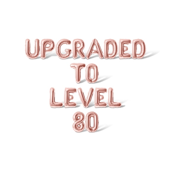 Letter Balloons - UPGRADED TO LEVEL 80 16" Inch Alphabet Letters Foil Mylar Balloon Birthday Party Banner (Rose Gold)