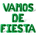 thumbnail image 1 of Letter Balloons - VAMOS DE FIESTA 16" Inch Alphabet Letters Foil Mylar Balloon Birthday Party Banner (Green), 1 of 5