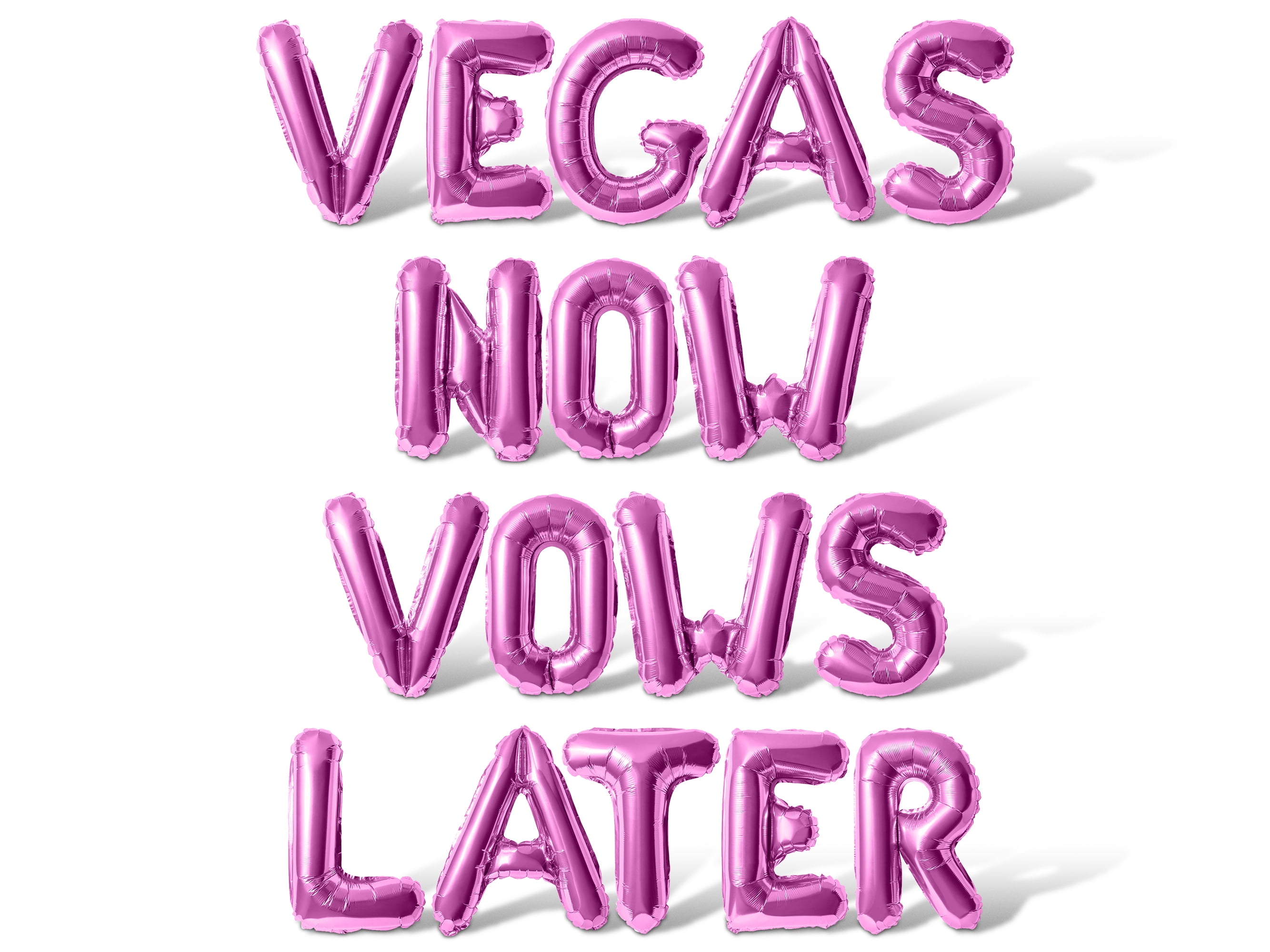 Letter Balloons - VEGAS NOW VOWS LATER 16