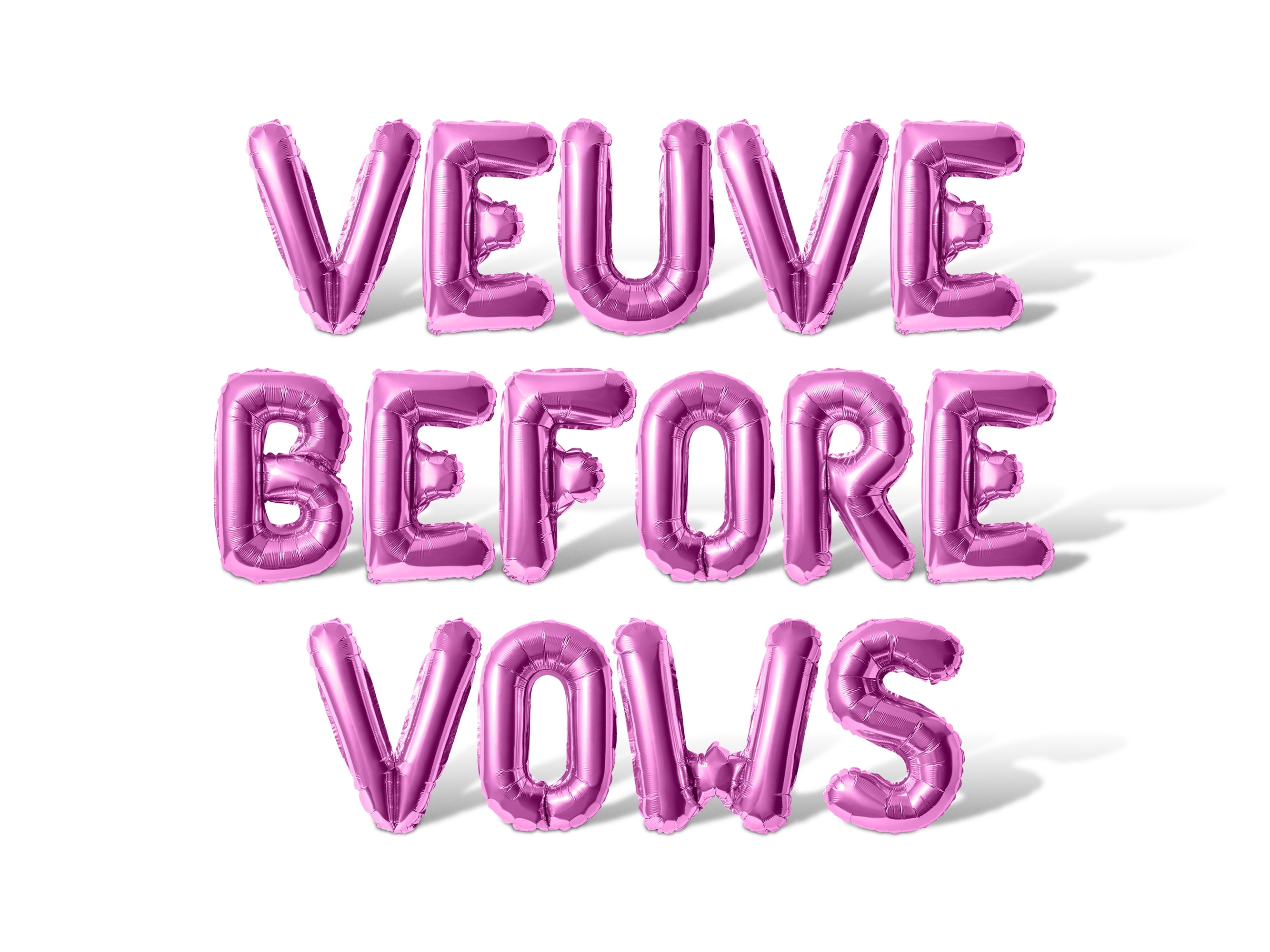 Letter Balloons - VEUVE BEFORE VOWS 16