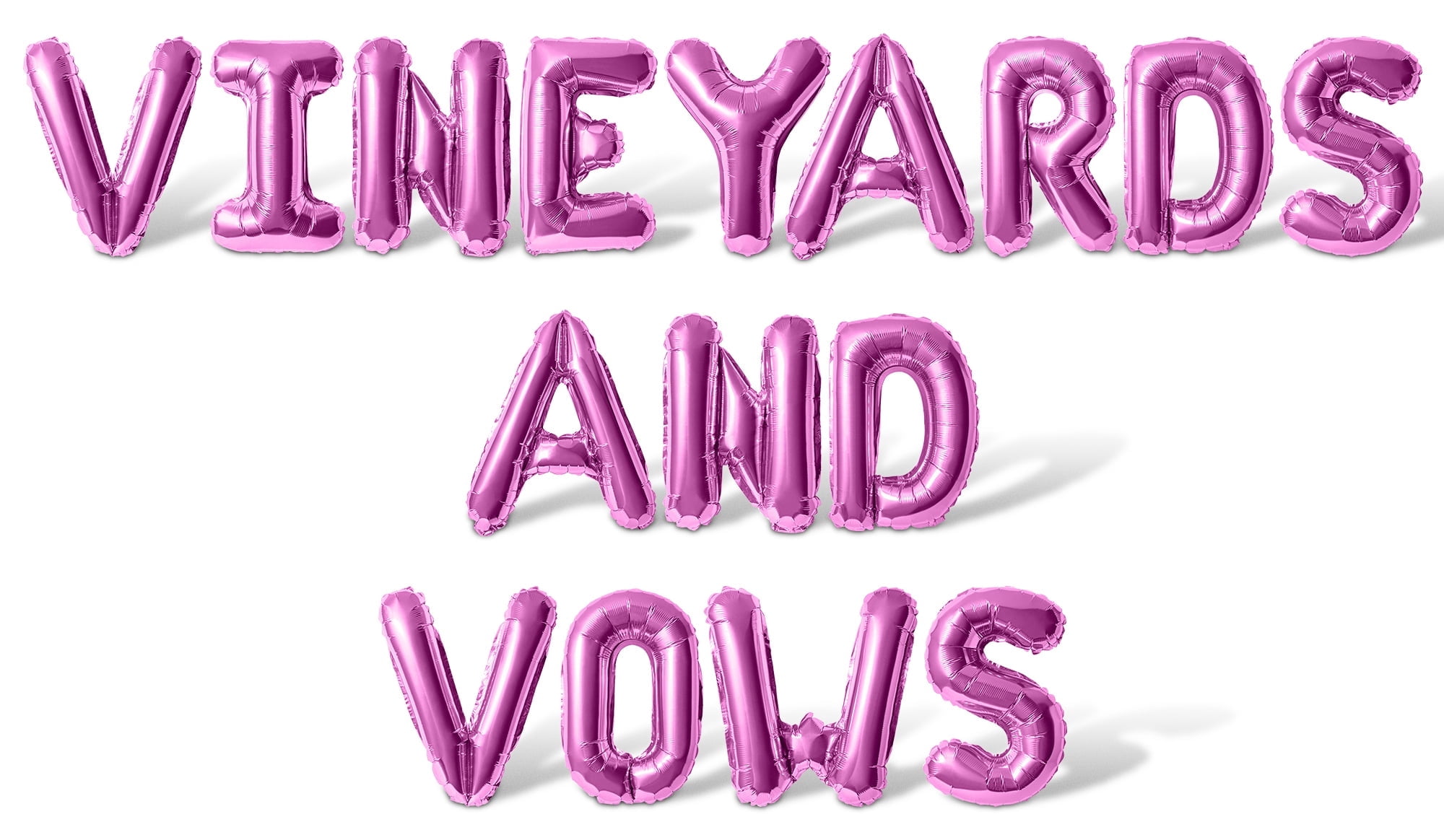 Letter Balloons - VINEYARDS AND VOWS 16