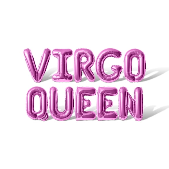 Letter Balloons - VIRGO QUEEN 16" Inch Alphabet Letters Foil Mylar Balloon Birthday Party Banner (Pink)