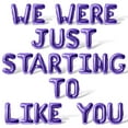 thumbnail image 1 of Letter Balloons - WE WERE JUST STARTING TO LIKE YOU 16" Inch Alphabet Letters Foil Mylar Balloon Retirement Party Banner (Purple), 1 of 5