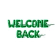 thumbnail image 1 of Letter Balloons - WELCOME BACK 16" Inch Alphabet Letters Foil Mylar Balloon Housewarming Party Banner (Green), 1 of 5