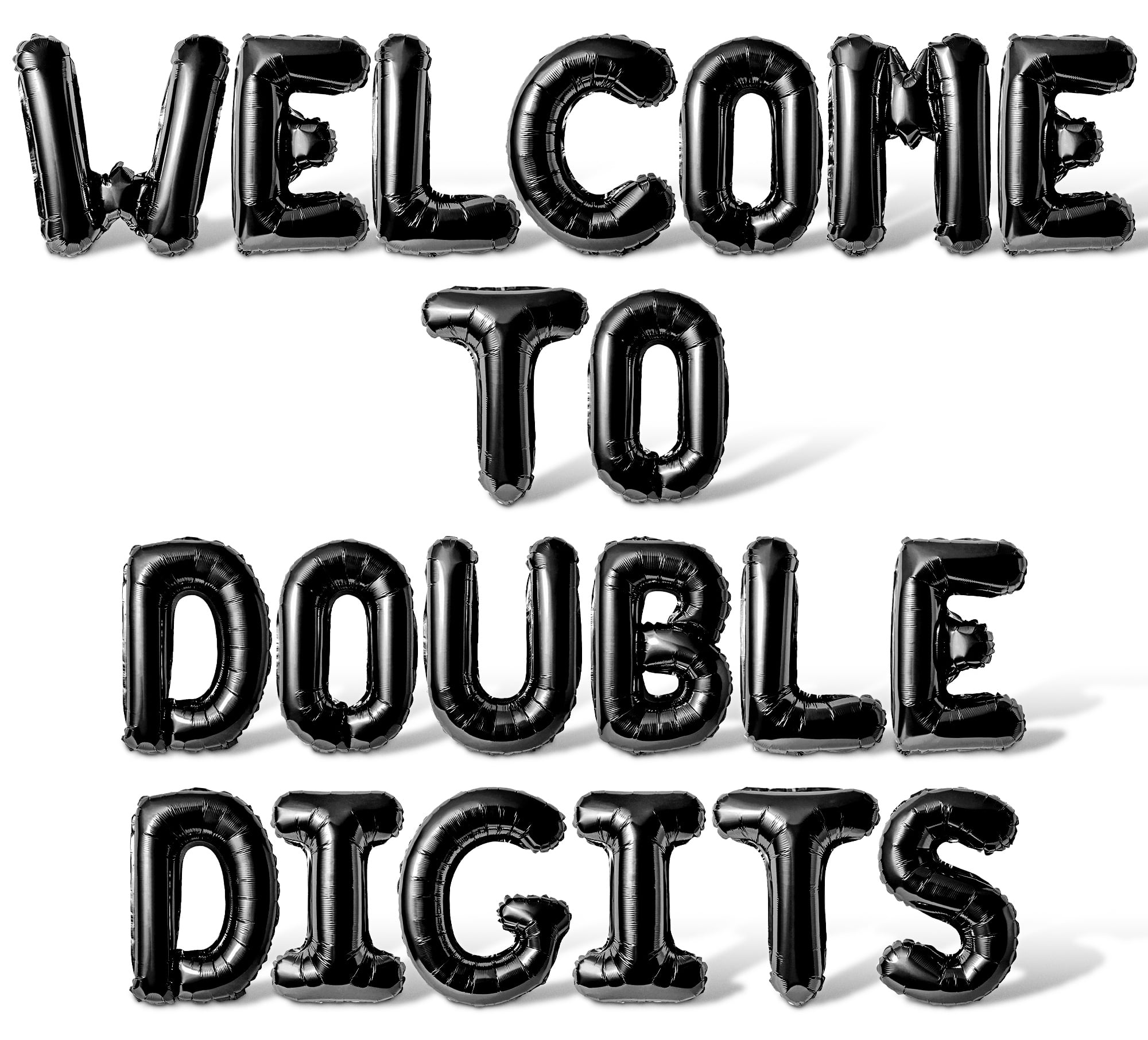 Letter Balloons - WELCOME TO DOUBLE DIGITS 16