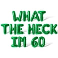 thumbnail image 1 of Letter Balloons - WHAT THE HECK IM 60 16" Inch Alphabet Letters Foil Mylar Balloon 60th Birthday Party Banner (Green), 1 of 5