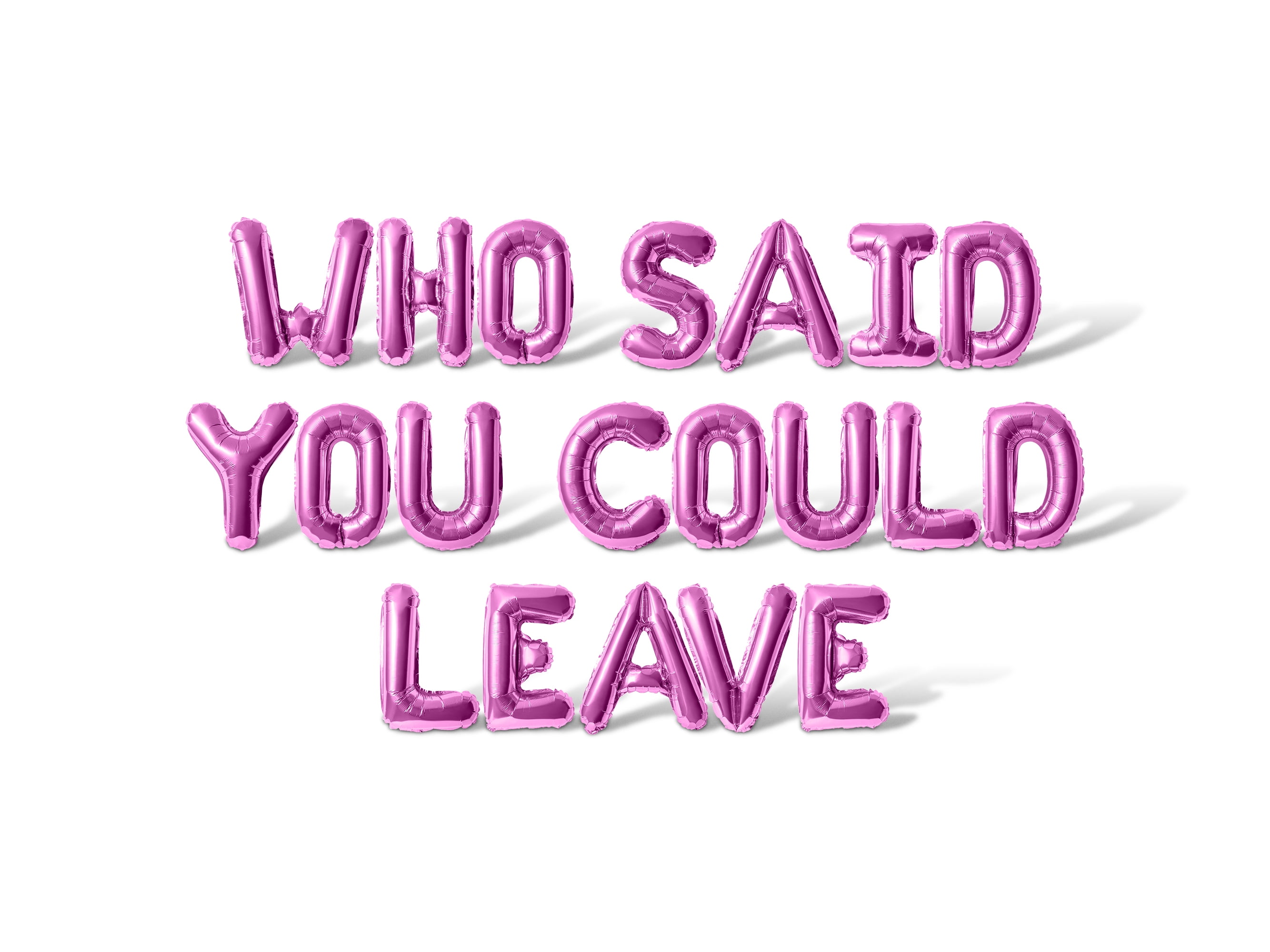 Kuchen-Topper „Who Said You Could Leave“ – Lustige Deko Für Abschieds- & Ruhestandspartys