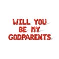 thumbnail image 1 of Letter Balloons - WILL YOU BE MY GODPARENTS 16" Inch Alphabet Letters Foil Mylar Balloon Christening Party Banner (Red), 1 of 5