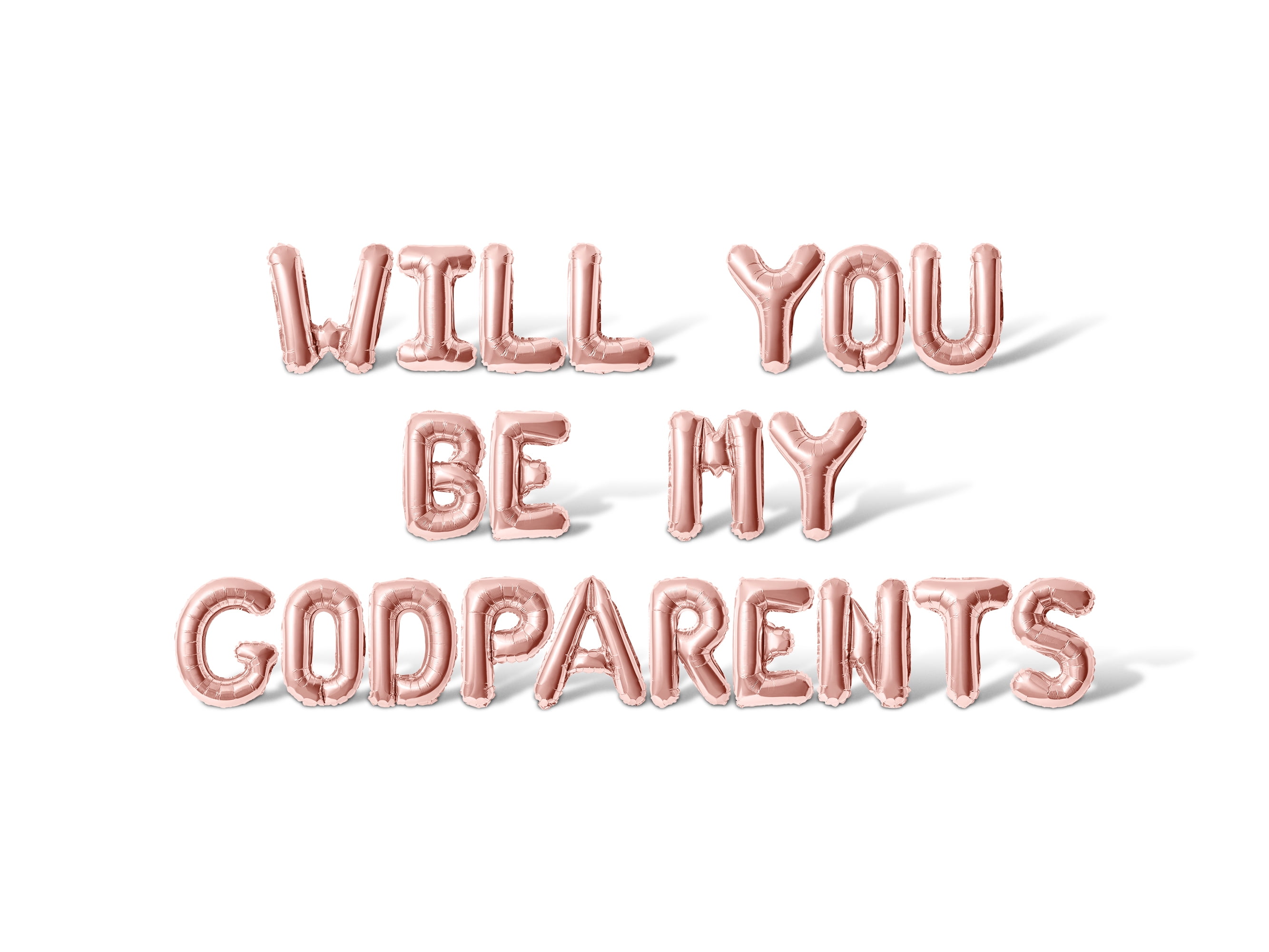 Letter Balloons - WILL YOU BE MY GODPARENTS 16