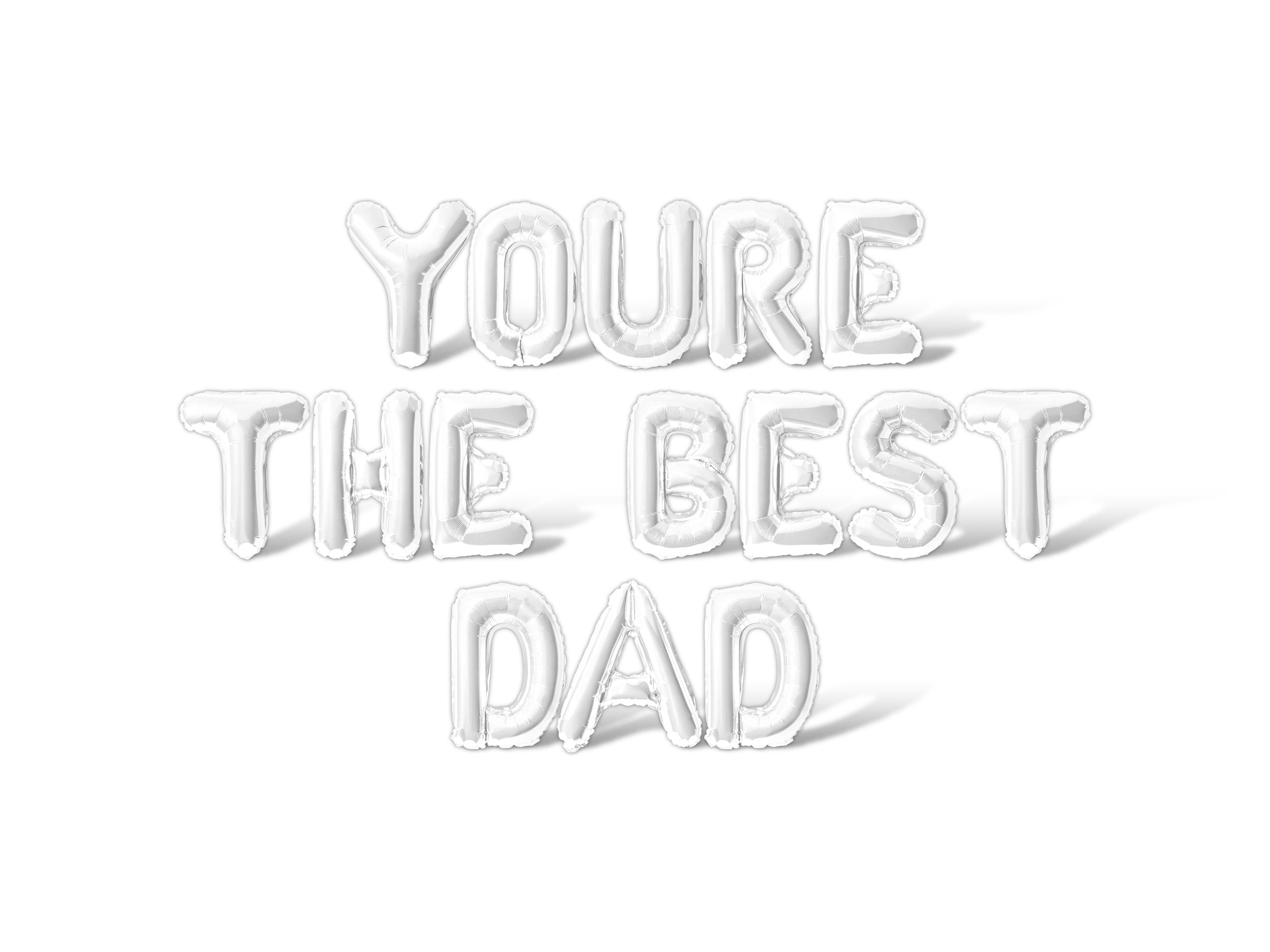 Letter Balloons YOURE THE BEST DAD 16" Inch Alphabet Letters Foil