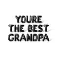 thumbnail image 1 of Letter Balloons - YOURE THE BEST GRANDPA 16" Inch Alphabet Letters Foil Mylar Balloon Grandparents Party Banner (Black), 1 of 5