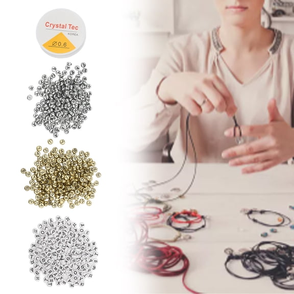 Letter Beads, 601 Pcs Word Beads For Bracelets For Necklaces
