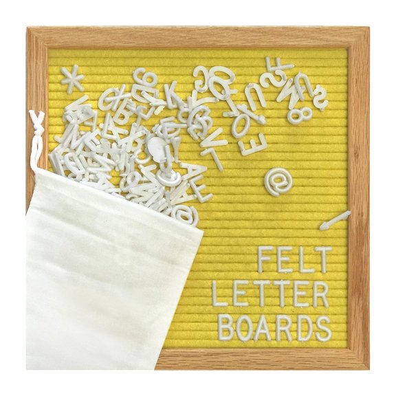 Letter Board, Message Board For Baby Announcement, Milestones Board, Sign Board, Office Decor Board & More - Yellow
