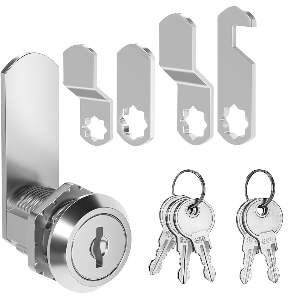 Letter Box Lever Lock 16mm with Keys and Plates for Cupboard