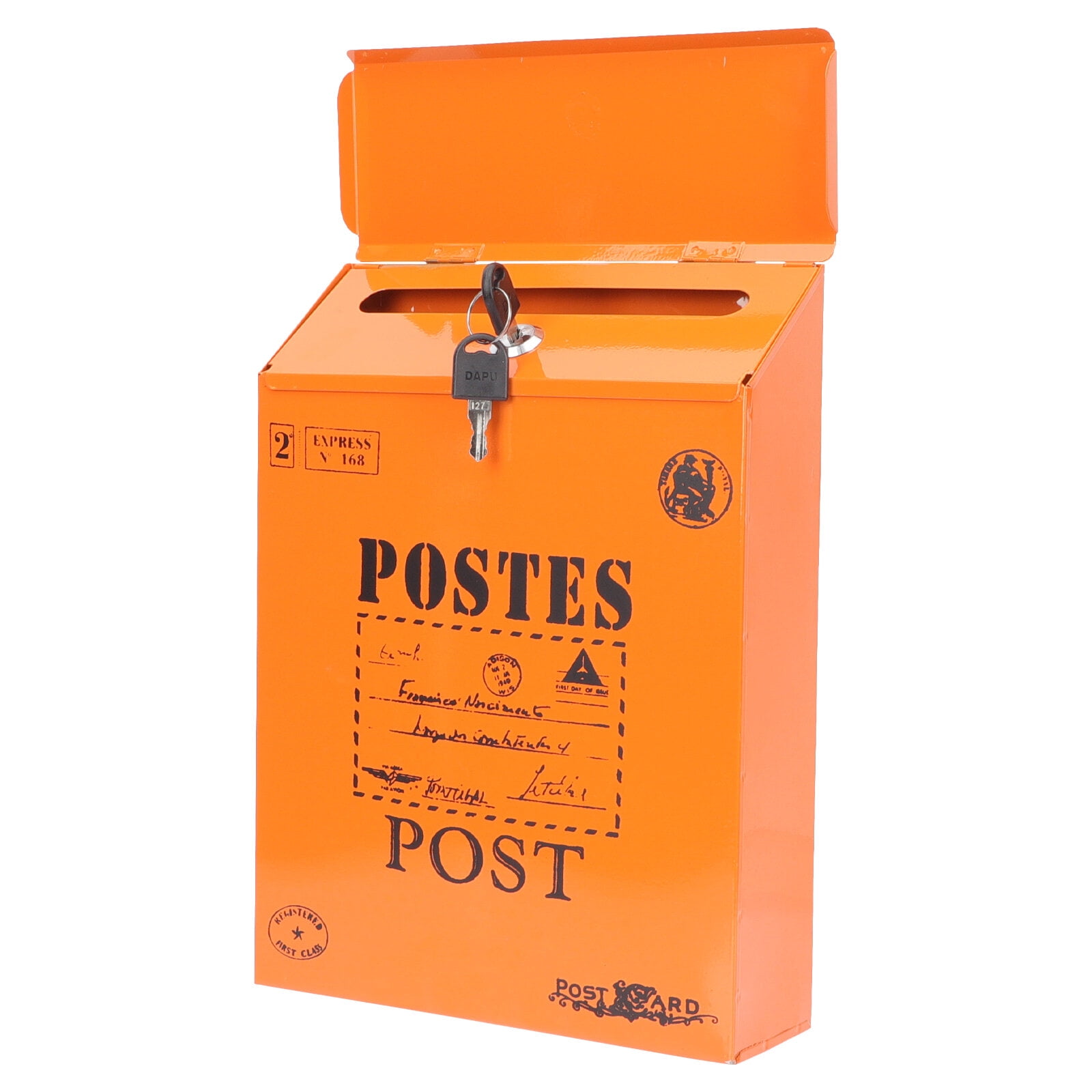 Letter Box Wall Mount Letter Box With Lock Vintage Style Letter Case American Mailbox