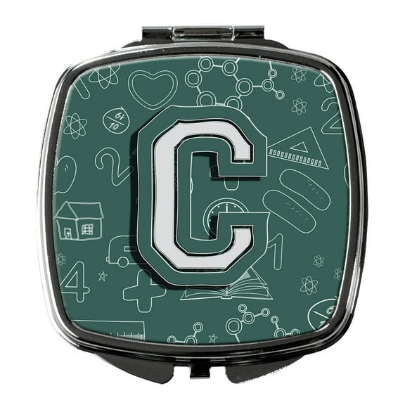 Letter C Back to School Initial Compact Mirror