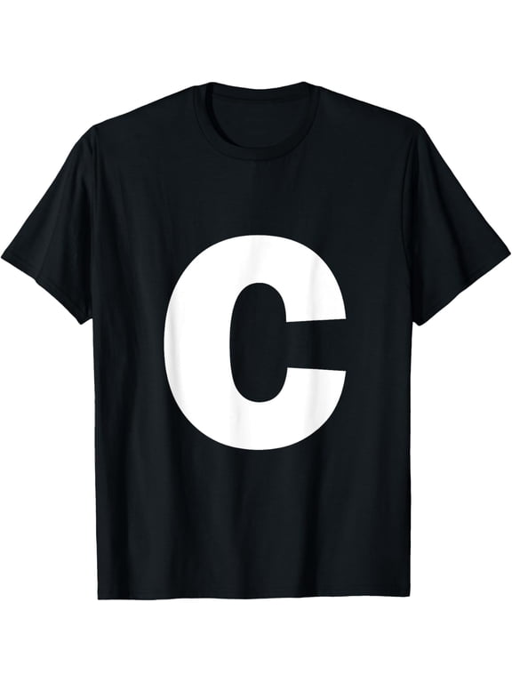 Letter C Capital Alphabet Monogram Initial T-Shirt
