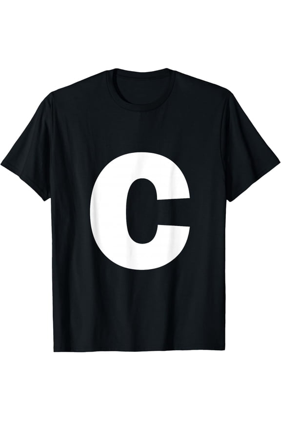Letter C Capital Alphabet Monogram Initial T-Shirt