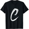 thumbnail image 1 of Letter C Initial Name Monogram Capital Letter T-Shirt, 1 of 4