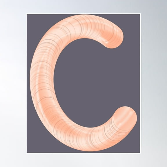 Letter C, Monogram C Poster Wall Art, Modern Wall Decor, 8x12 UNFRAMED