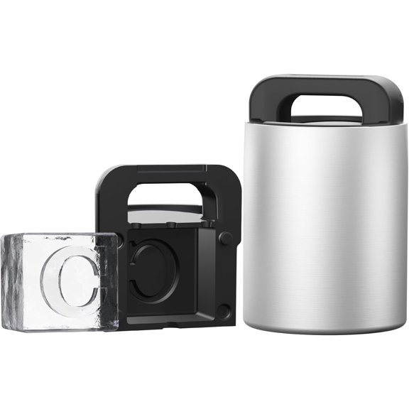 Letter C Monogram Clear Ice Cube Maker, 2" Big Ice Cubes Mold for and , Large Initials Ice Cube Tray Personalized Gifts for DAD Gifts for Men (Letter C)