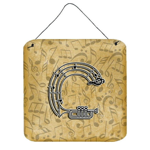 Letter C Musical Instrument Alphabet Wall or Door Hanging Prints