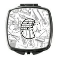 thumbnail image 1 of Letter C Musical Note Letters Compact Mirror, 1 of 4