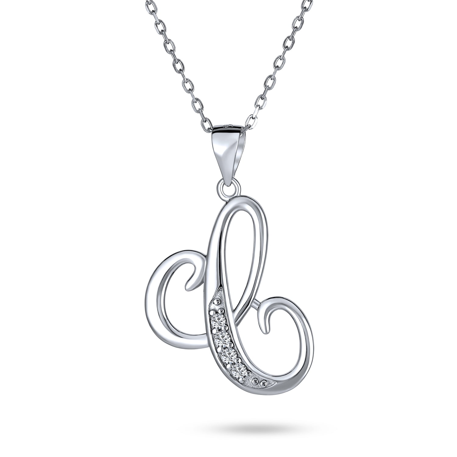 Pavé Initial Charm P