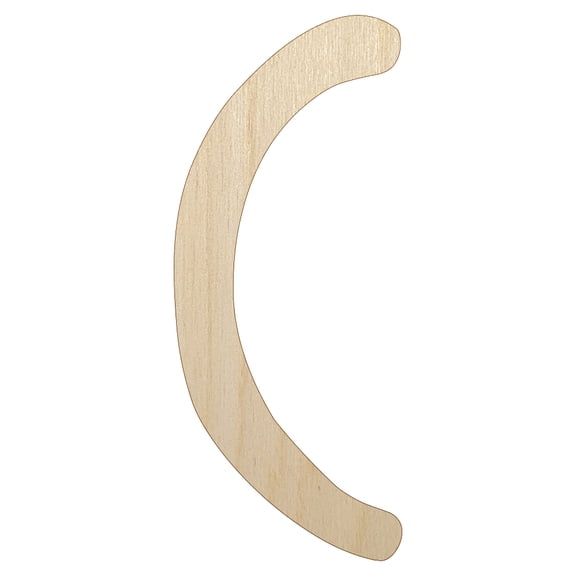 Letter C Uppercase Felt Marker Font Wood Shape Unfinished Piece Cutout Craft DIY Projects - 4.70 Inch Size - 1/8 Inch Thick