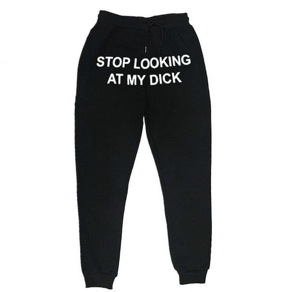 Letter Casual Casual Pants For Men And Women String Loose High Waist Sports Trousers