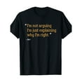 thumbnail image 1 of Letter Casual Fashion Explaining Right Graphic Tee T Shirt Top Soft Bold Text Design Black S-5XL, 1 of 5