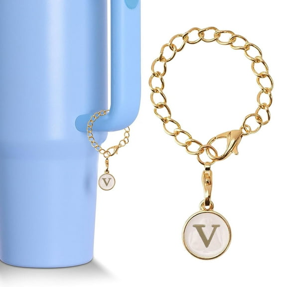 Letter Charm Accessories For Tumbler Cups Unique Name ID Handle Charms Custom Shape Initial Identification Decorations Thoughtful Birthday Valentine Idea