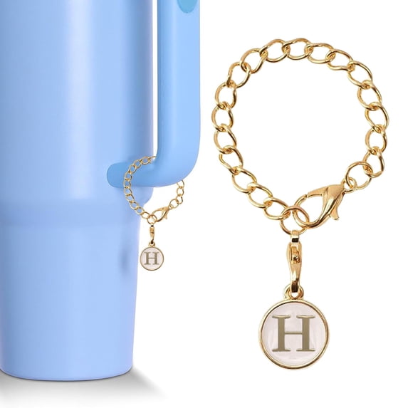 Letter Charm Accessories For Tumbler Cups Unique Name ID Handle Charms Custom Shape Initial Identification Decorations Thoughtful Birthday Valentine Idea