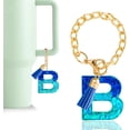thumbnail image 1 of Letter Charm Accessories for Stanley Cup 1 PCS Cute Initial Keychain Handle Charm for Stanley Tumbler for Women, 1 of 7