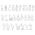 thumbnail image 1 of Letter Charm Pendants, 4 Set a to Z Character Alphabet Pendant Bulk DIY for Jewelry Making Bracelets, Silvery, 1 of 6