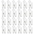 thumbnail image 1 of Letter Charm Pendants, 50 Pcs Character Alphabet Pendant Bulk DIY for Jewelry Making Bracelets, Silvery, N, 1 of 6