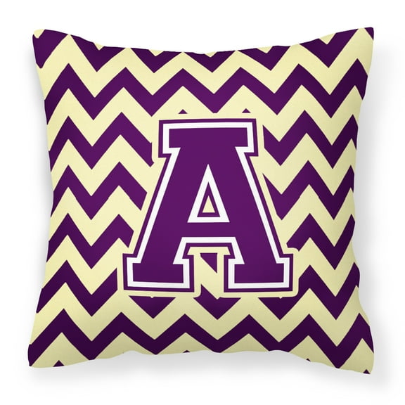 Letter Chevron Fabric Decorative Pillow