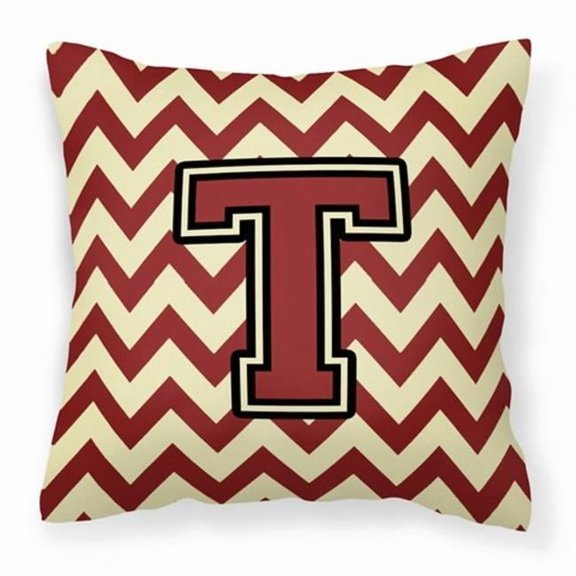 Letter Chevron Fabric Decorative Pillow