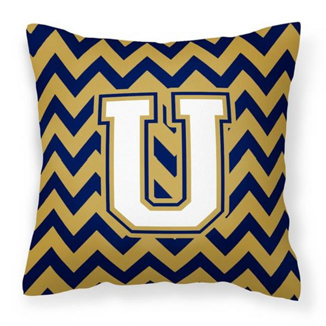 Letter Chevron Fabric Decorative Pillow