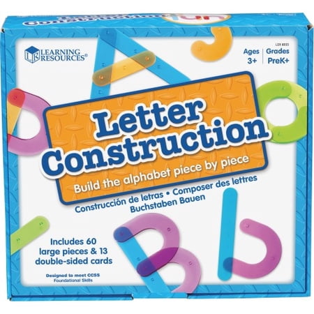 Learning Resources Letter Construction Activity Set Theme/Subject: Learning - Skill Learning: Letter Recognition, Alphabet, Mathematics, Uppercase Letters, Lowercase Letters - 3+
